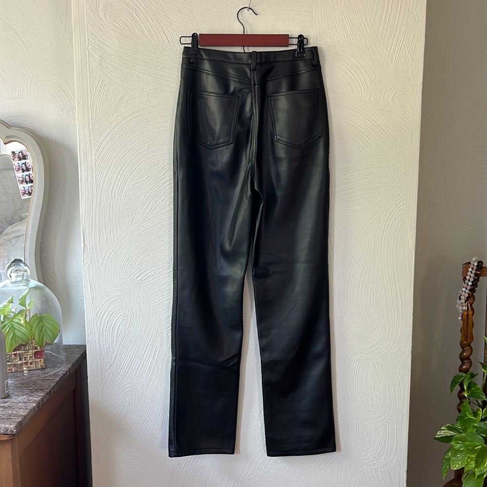 NAKD High Waist Leather Pants - Picture 5 of 5